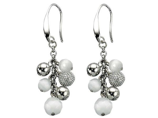 Fiorelli Cat's Eye Charm Drop Earrings Womens Ladies Girls