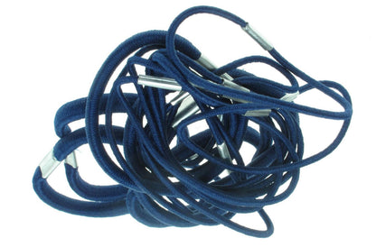 18 Navy Blue Thick And Thin Hair Elastics Hair Bands Bobbles School Colours