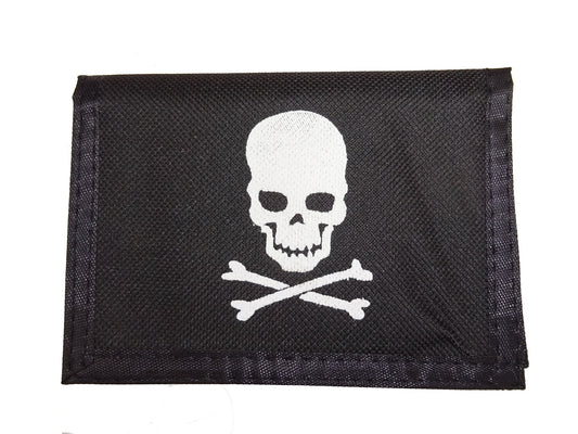 Skull and Crossbones Pirate's Mens Boys Wallet