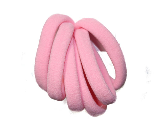 Pale Pink Jersey Endless Snag Free Hair Bobbles Hair Elastics Hair Bands