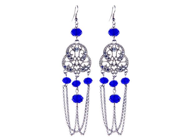 Cobalt Blue Vintage Earrings