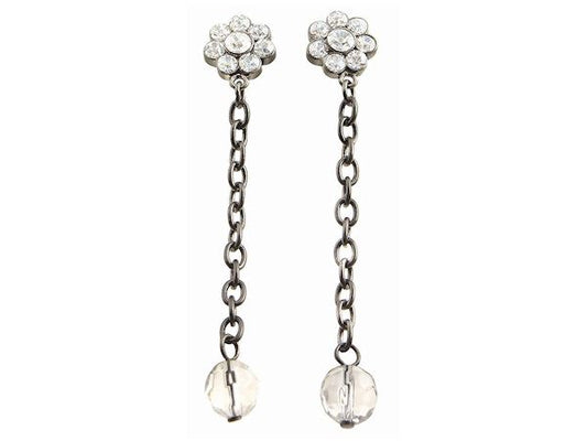 Ladies Crystal Vintage Dangle Earrings Womens Ladies Girls