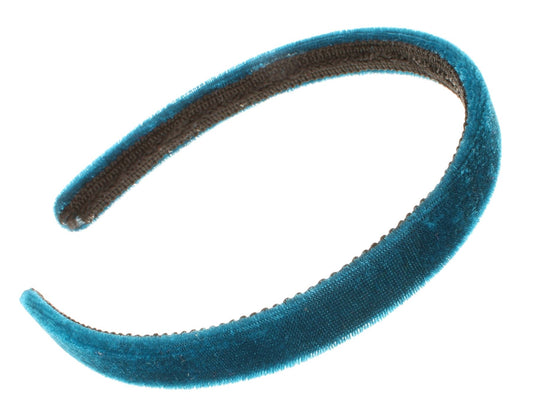 1.5cm Girls Teal Blue Velvet Headband