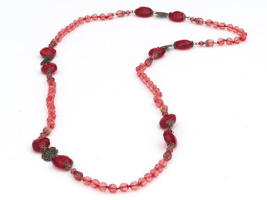 Red Bead Necklace Fashion Jewellery Ladies Women