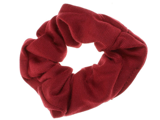 Burgundy Jersey Style Hair Scrunchie Bobble Elastic Work Gym School