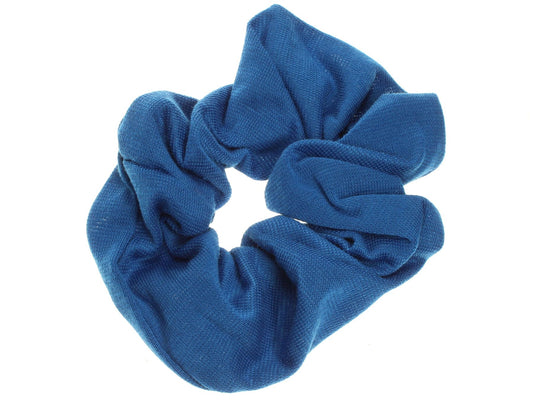 Royal  Blue Jersey Style Hair Scrunchie Bobble Elastic Work Gym School