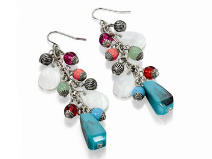 Fiorelli Multi Coloured Drop Earrings Womens Ladies Girls