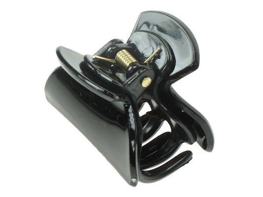 4cm Black Acrylic Hair Clamp Clip