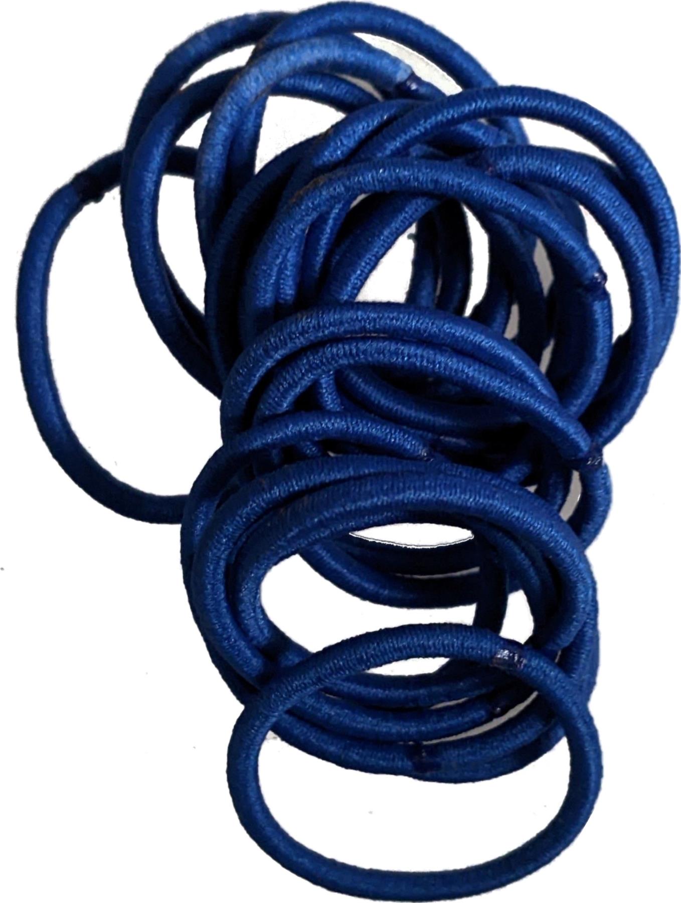 Small Royal Blue Snag-Free Thin Hair Bobbles Hair Elastics Hair Bands