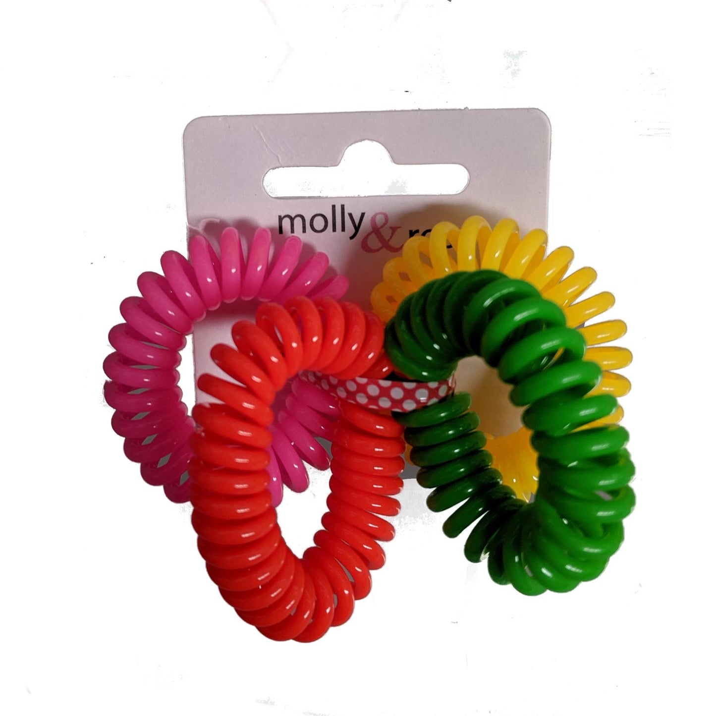 Neon Telephone Coil Hair Scrunchie Hair Bobbles Hair Elastics Hair Bands