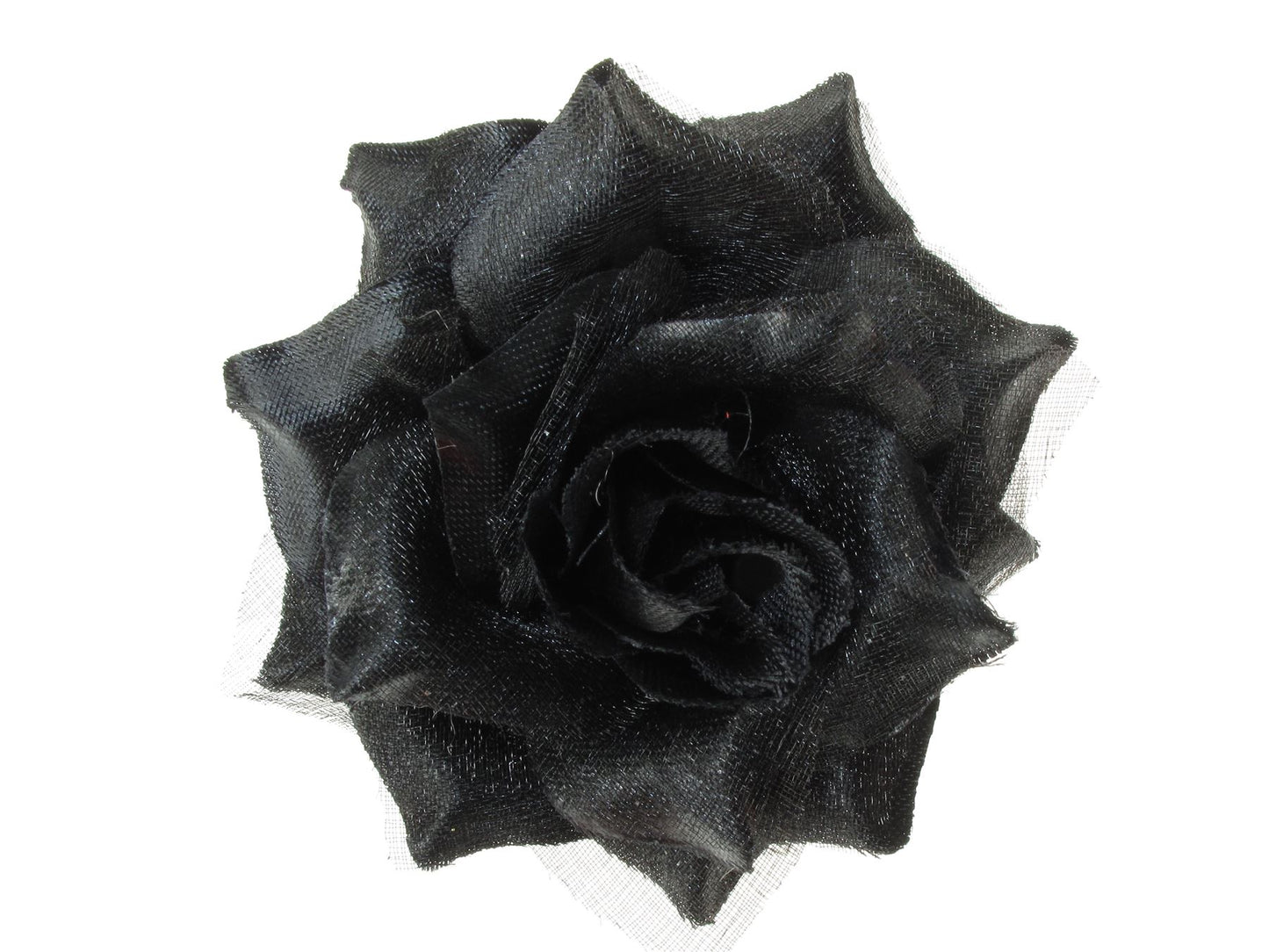 Black Rose Hair Flower Hair Clip Clamp Grip Fascinator Hair Slide Hair Grip