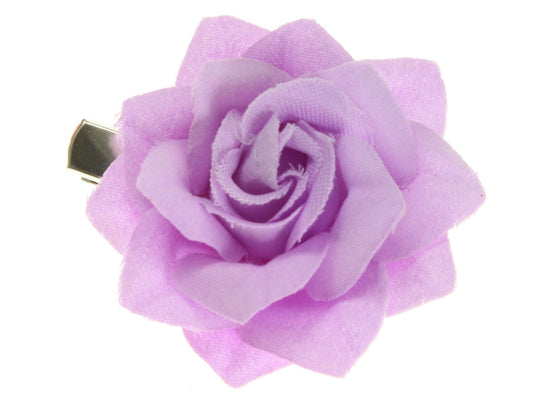 Lilac Small Rose Beak Hair Clip Slide