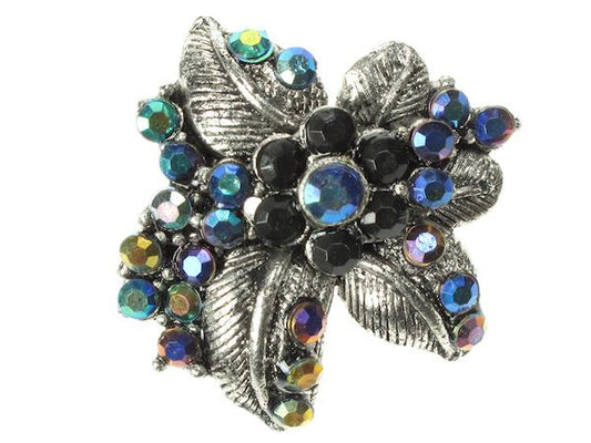 Art Deco Black Brooch