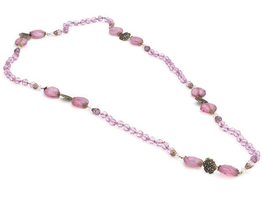 Purple Bead Necklace Fashion Jewellery Ladies Women