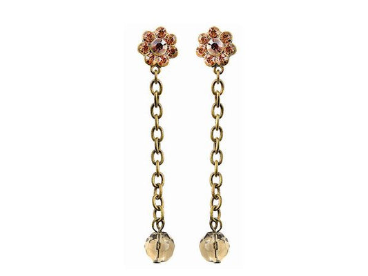 Ladies Bronze Vintage Dangle Earrings Womens Ladies Girls