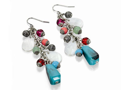 Fiorelli Multi Coloured Drop Earrings Womens Ladies Girls