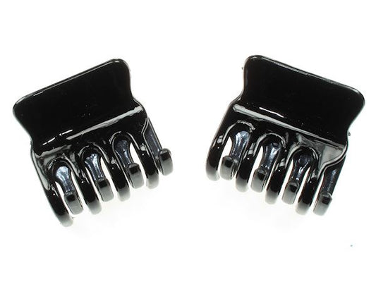 Black Square Hair Clamp Clips