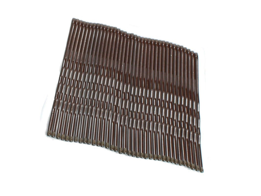 36 Brown Hair Grips Kirby Grips Hair Slides Clips Bobby Pins 4.5cm